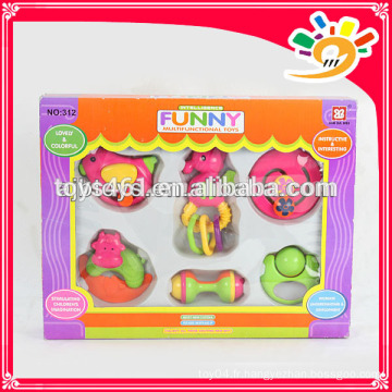 Funny Enlighten Series Rocking Bell Toy, Lovely Plastic Rocking Bell Set Toys (6pieces a set)